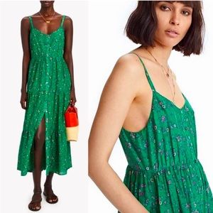 XiRENA Green Floral Midi Dress